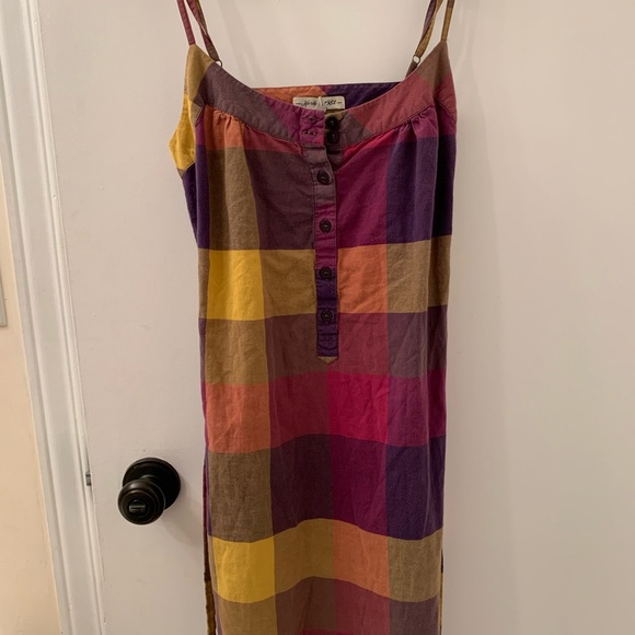 Plaid cotton dress - Picture 1 of 3